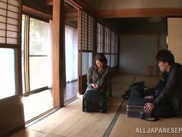 Mio Takahashi Blows a Dick Outdoors & Catches Creampie in Her Hands