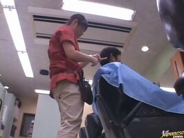 Eimi Ishikura - Horny Hairdresser Takes Rough Behind-the-Chair Sex