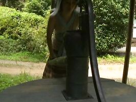 Horny Asian Milf – Trimmed Pussy Ripped from Behind by Thick Dick