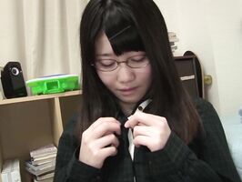 Alluring teen with big boobs rides the stiff pole