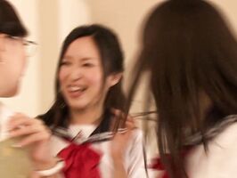 Busty Asian Twins Seduce Their Horny Teacher in Class