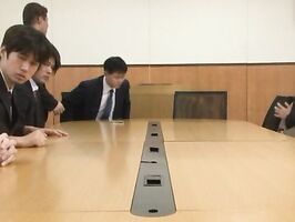 Big-Tit Asian Secretary Rika Sugisaki Sucks & Fucks Hard