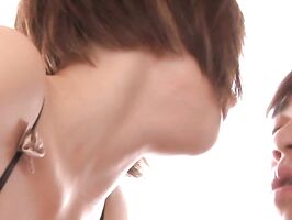 Yuria Satomi naughty Asian milf gets hardcore cumshot