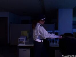 Akiho Yoshizawa as Policewoman Gives Foot Job to Burglar in Steamy Scene