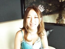 Adorable amateur babe enjoying cosplay action