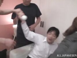 Naughty Office Teen 18+ Takes Three Cocks in Steamy Threesome Action