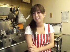 Petite Japanese Housewife Takes Hard Ride on Table - XXX