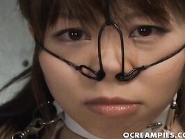 Rin Satomi in Costume – Takes Loads of Cum All Over Her Face