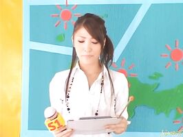 Kanon Ozora Japanese doll hard fucked in costume