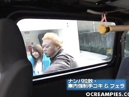 Naughty Asian Babe Miyo Kasuga Sucks Big Cock In The Car