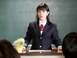 Asian Seduces Teacher - Throat & Tight Pussy Ridden Hard