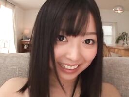 Playful Japanese teenie Mako Mizuhara strips and gets teased with a toy