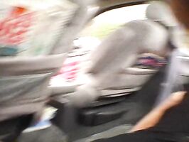 Busty Teen 18+ Fucks Hard in Car – Steamy Roadside Blowjob Action