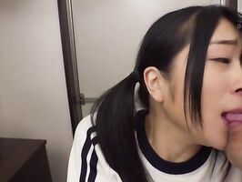 Cute schoolgirl deserves a hot creampie