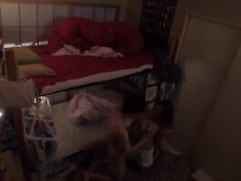 Big tits beauty enjoys getting freaky in the hostel