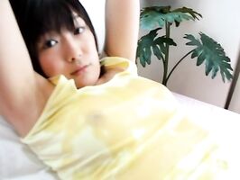 Nice teen Mei Akitsuki gets off with her vibrator and enjoys doggy