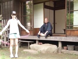 Pigtailed Teen 18+ Marin Aon Seduced by Creepy Old Pervert in Steamy Encounter