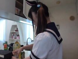 Adorable Horny Teen 18+ Rides Hard Dick - Wild Japan Ride Compilation