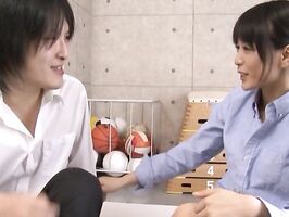 Teen 18+ Cutie Nana Nanaumi Loves Hot Licking with Sexy Pigtails On Display