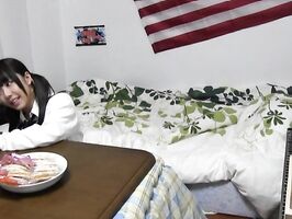 Naughty Japanese Amateur Fucks Wildly on the Floor - Hot Steaming Sex