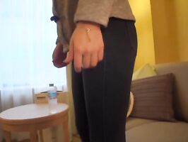 Amateur Japanese Babe Shares Hairy Pussy Oral on Cam