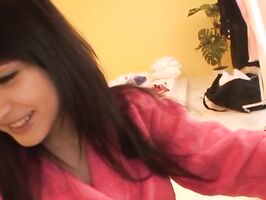 Cute Amateur Asian Teen 18+ Cecil Fujisaki Teases With Tiny 18+ Toy Play