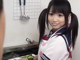 Cute Pigtailed Teen 18+ Fucked Hard Under Her School Uniform Skirt