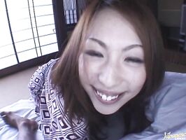 Tomoe Hinatsu Seduces Young 18+ Stud With Her Busty Milf Mouth