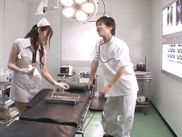 Nurse Yuna Shiina Seductively Removes Pantyhose for Steamy Encounter