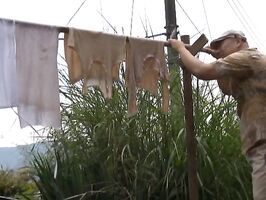 Busty Mature Japanese Wife Takes Rough Ride from Behind