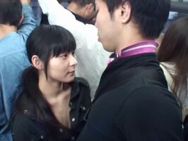 Teen 18+ AV Star Pleasures BF on Bus Ride – Gets Him Hard & Makes Him Cum