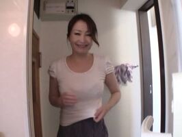 POV Blowjob by Mature Asian Babe on Her Knees in the bathroom