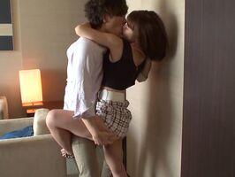 Slime Yurina Aizawa Seduced Into Pleasuring a Massive Hard Cock