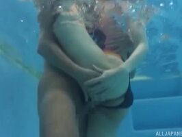 Japanese Swimsuit Babe Fucked Hard in the Pool – Steamy Aquatic Encounter